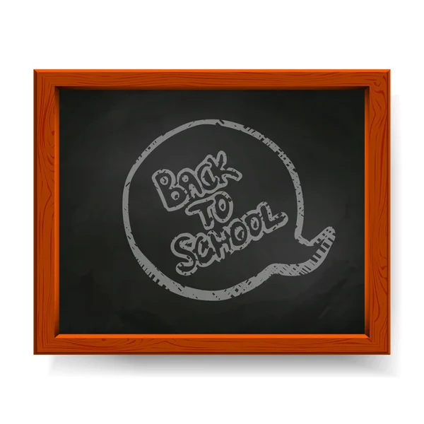 Tillbaka till skolan på blackboard — Stock vektor