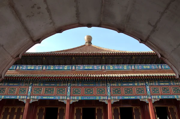 Arquitectura del templo en Beihai Park, Beijing, China — Foto de Stock