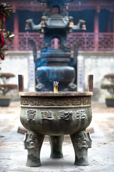 Incense burner at the City God Temple, Zhujiajiao, China — Stock Photo, Image