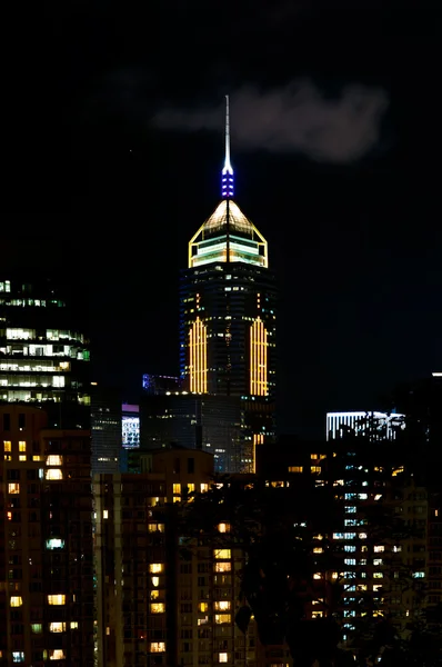 Central Plaza by Night, Hong Kong Island — Stock Photo, Image