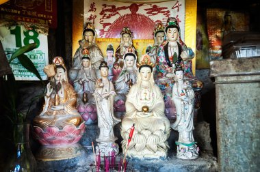 merhamet guanyin derme çatma bir tapınak, hong kong, tanrıça heykelleri