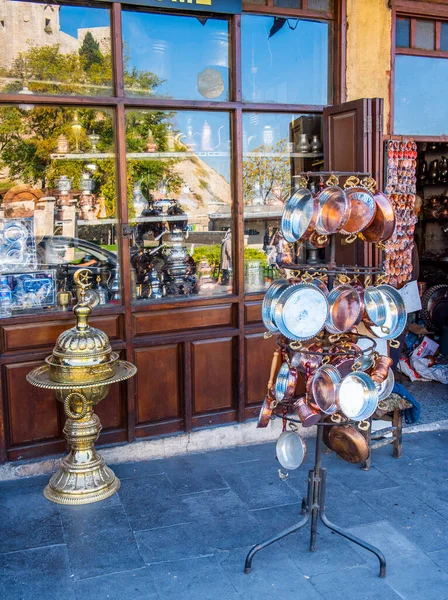 Gaziantep Turkey October 2021 Coppersmith Bazaar Gaziantep 터키어 Bakircandar Carsisi — 스톡 사진