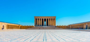 ANKARA, TURKEY - 3 Eylül 2020 ANITKABIR. Anitkabir, Mustafa Kemal Atatürk 'ün mozolesidir. Ankara, Türkiye.