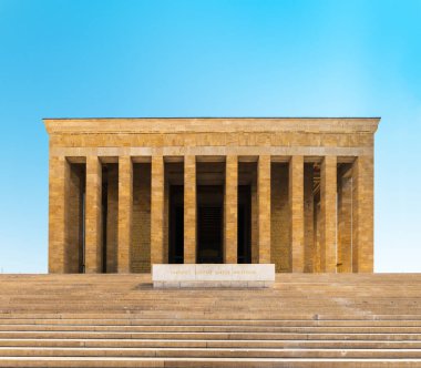 AnITKABir. Anitkabir, Mustafa Kemal Atatürk 'ün mozolesidir. Ankara, Türkiye.