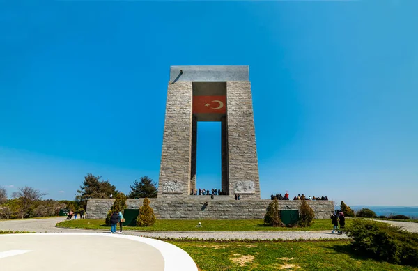 Canakkale Turquie Mars 2022 Mémorial Des Martyrs Canakkale Dans Détroit — Photo