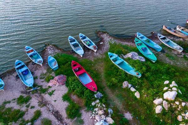 Golyazi Bursa Turkey Golyazi Town Founded Peninsula Lake Uluabat Aerial — Stock Photo, Image