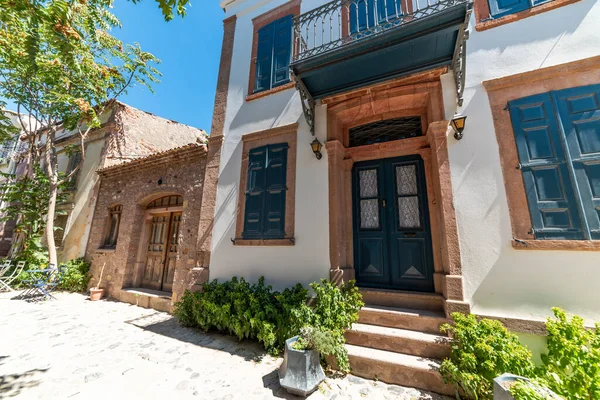 Cunda Island Alibey Island Históricas Casas Estilo Griego Antiguo Cunda — Foto de Stock