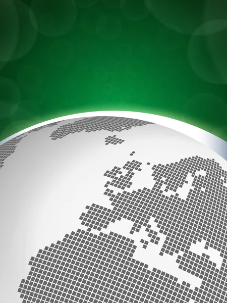 Концепция Земли Европа - Зеленая — стоковый вектор