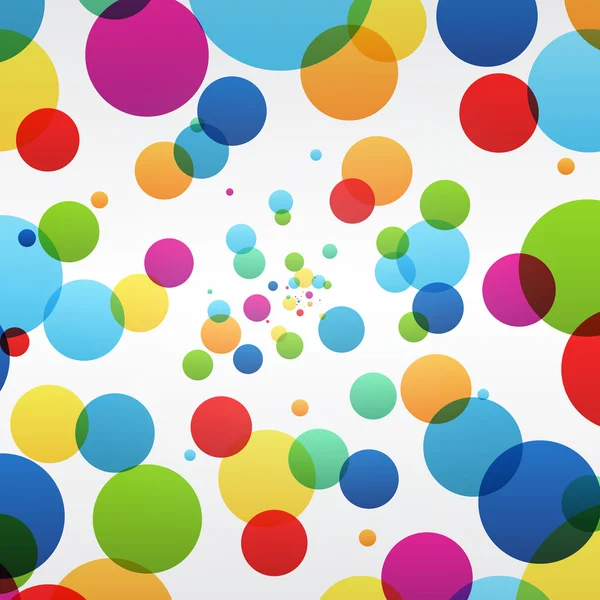 Abstrait bulles colorées fond — Image vectorielle