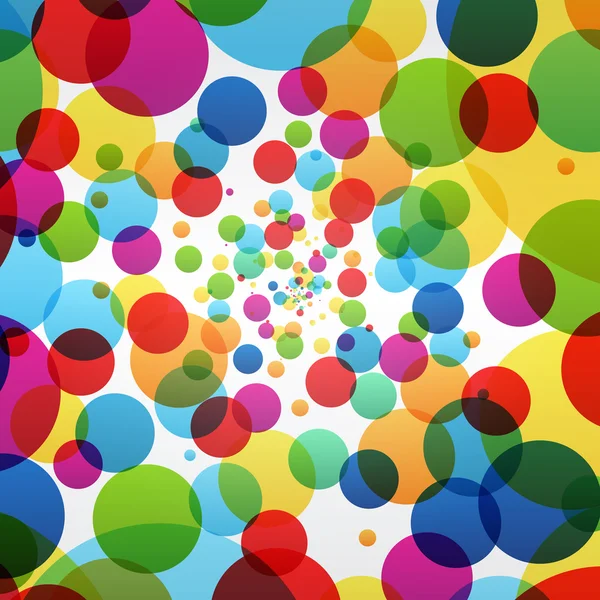 Abstrait bulles colorées fond — Image vectorielle