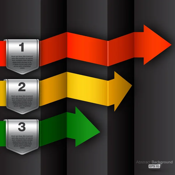 Frecce passo successivo — Vettoriale Stock