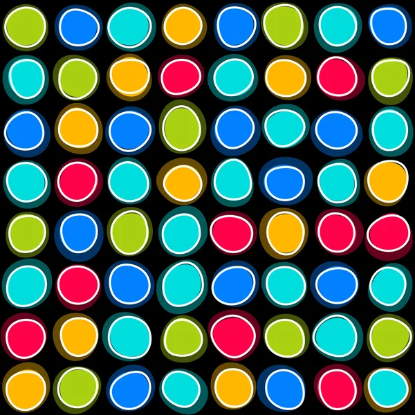 Spots colorés sans couture — Image vectorielle