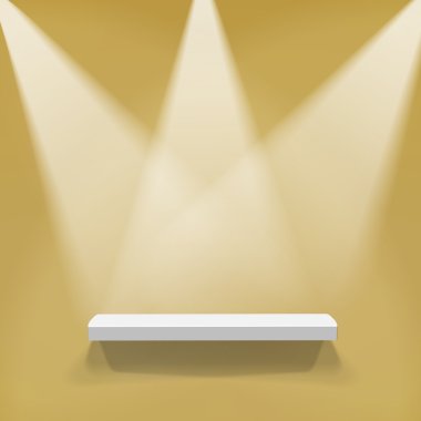 Üç projektör soyut gösteren resim