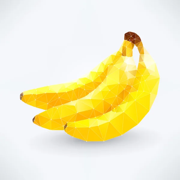 Streszczenie bananów na białym tle owoc — Wektor stockowy