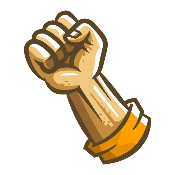 bir adam yumruk kadar yönlendirilir