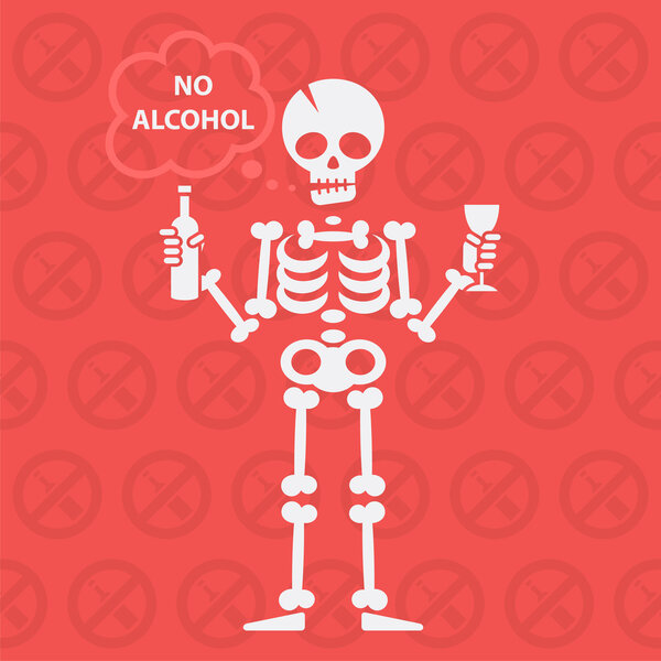 Concept on theme no alcohol