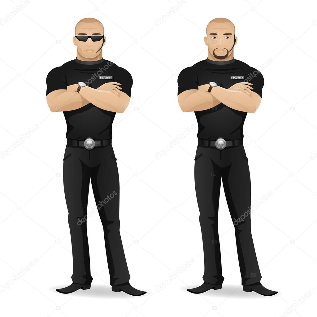 Мan security guard of nightclub