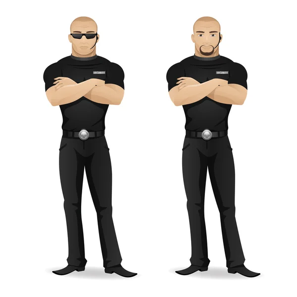 Мan security guard of nightclub — Stock Vector