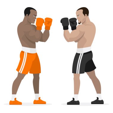 siyah atlet Boxer rafa standı