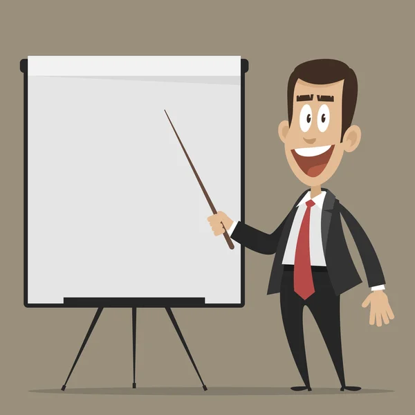 flipchart neşeli işadamı Puan