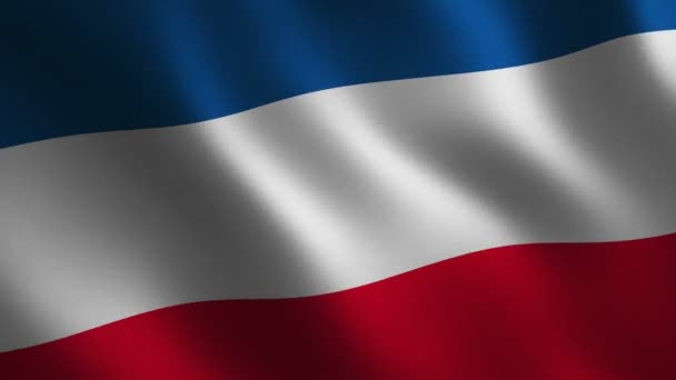 Serbia Flag Waving Abstract Background Loop Animation Motion Graphics — Stock Video