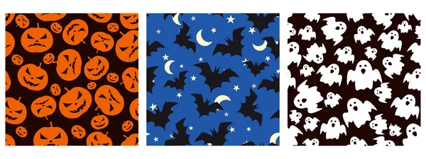 Halloween naadloze patronen — Stockvector