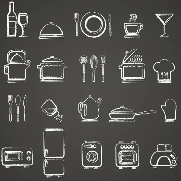 Set de iconos de cocina vectorial Gráficos Vectoriales