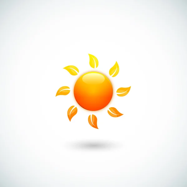 Vector illustration of sun — Stock Vector