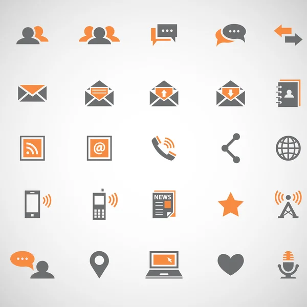 Communicatie-iconen — Stockvector