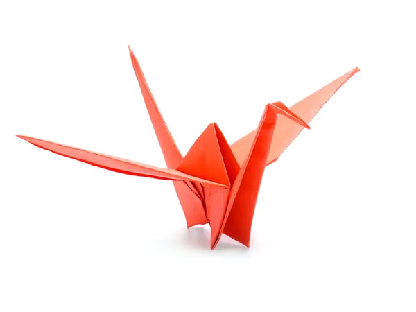 Kırmızı origami turna
