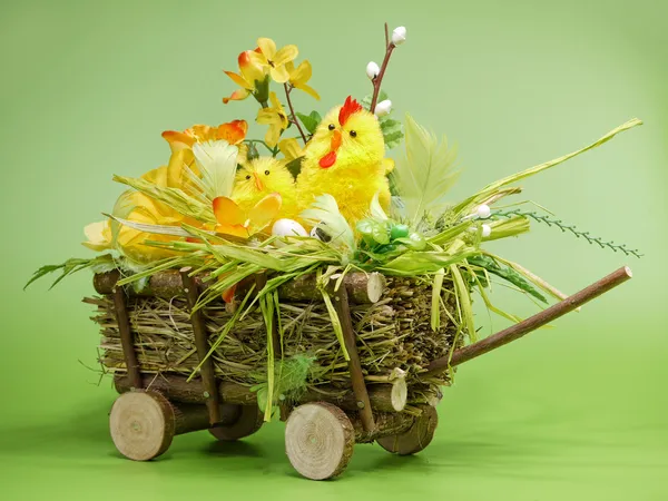 Easter cart — Stock Photo, Image