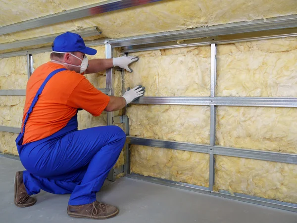 Thermal insulation work — Stock Photo, Image