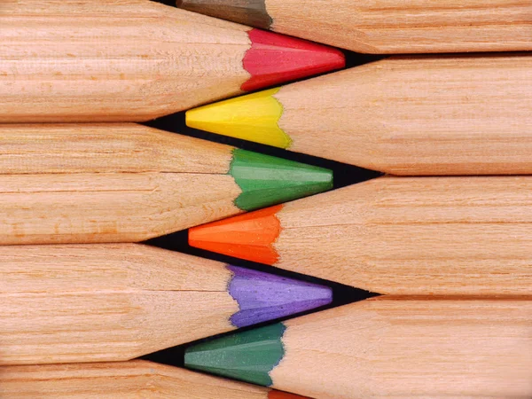 Crayones de madera —  Fotos de Stock