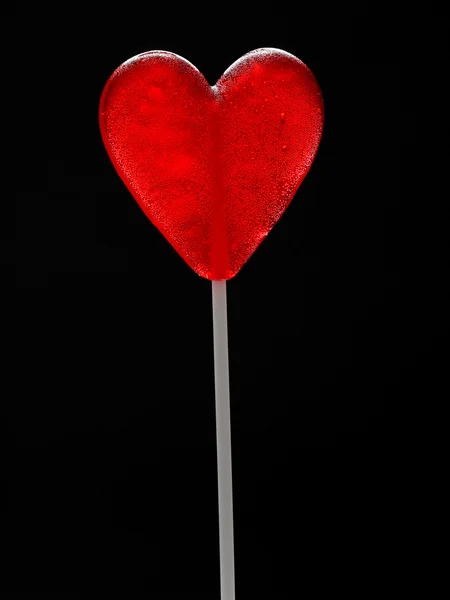 Coração vermelho no saco de papel — Fotografia de Stock