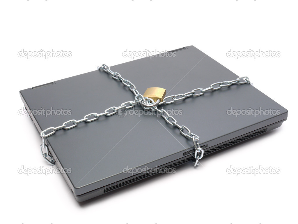 Chained laptop