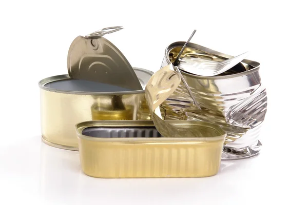 Empty tins — Stock Photo, Image