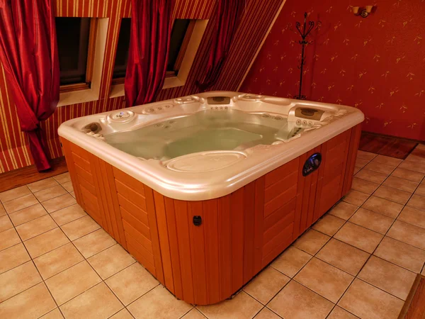 Quarto jacuzzi — Fotografia de Stock