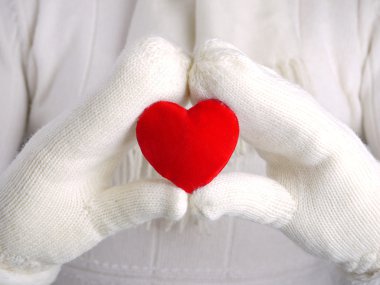 Kırmızı Valentine's kalp