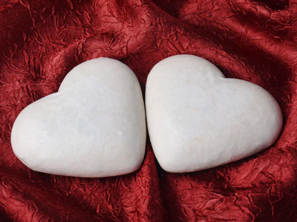 Δύο κέικ μελοψωμάτων σχήμα καρδιάς — Φωτογραφία Αρχείου