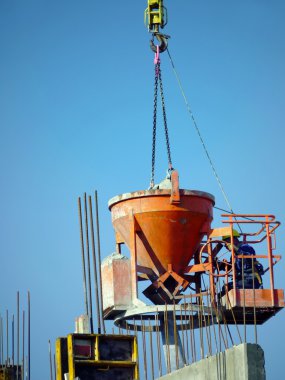 dökülen Beton karışımı