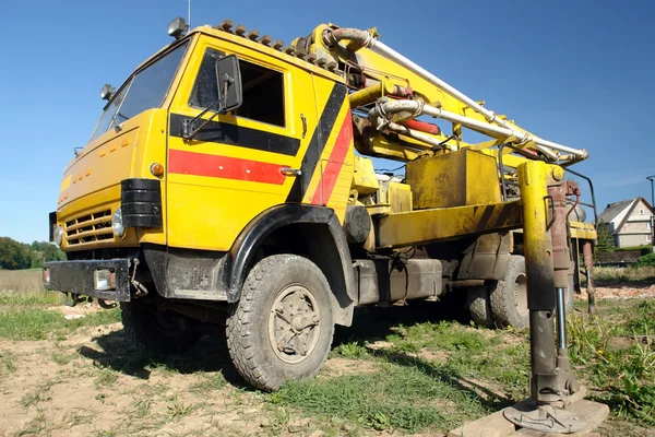 Betonmischpumpwagen — Stockfoto