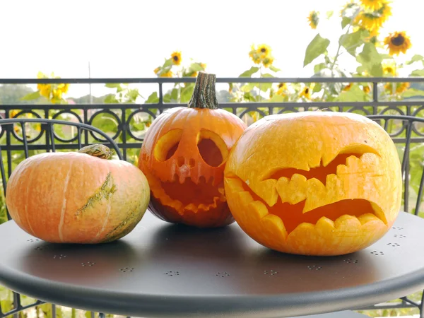 Jack-o-lantern pumpkins — Stock Photo, Image