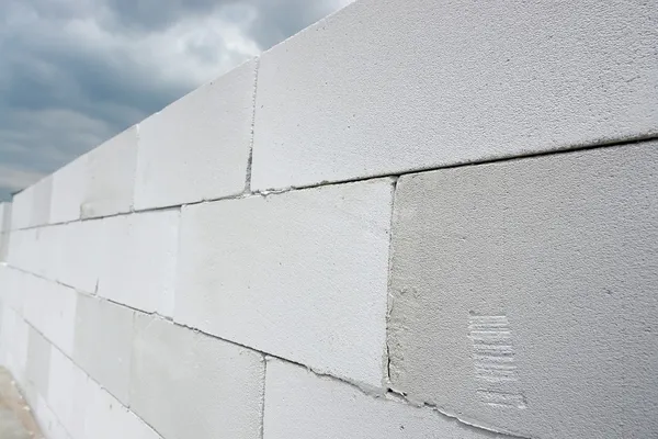 Mur bloc blanc — Photo