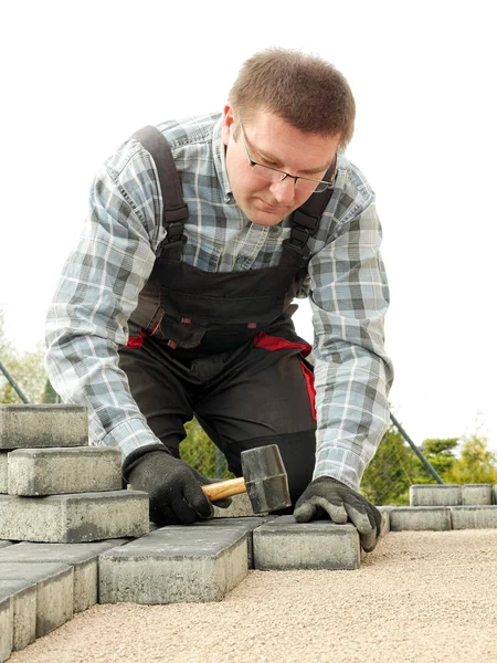 Paving work — Stock Photo, Image