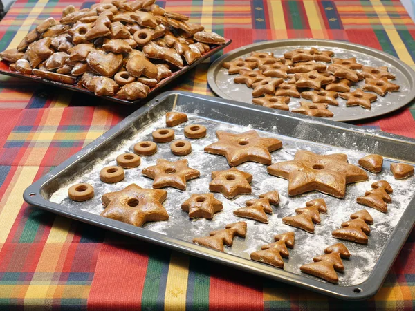 Pasteles de jengibre de Navidad —  Fotos de Stock