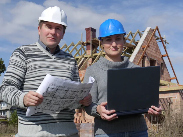 Byggnaden ingenjörer — Stockfoto