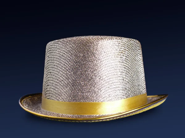 Cappello a cilindro oro — Foto Stock