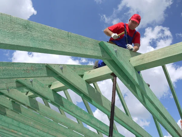 Construção de telhado — Fotografia de Stock