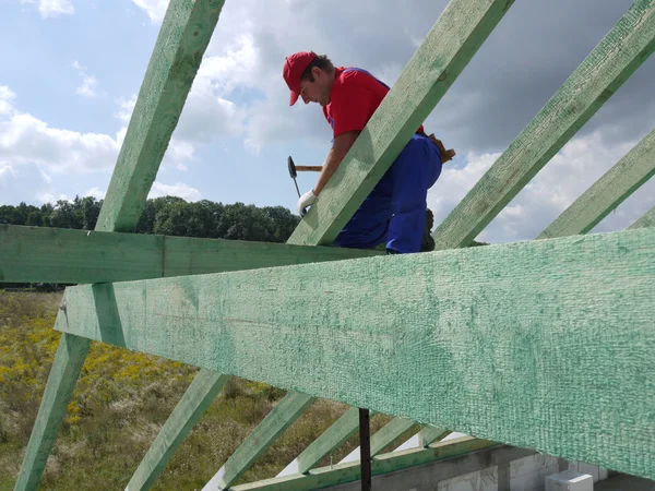 Construcción de tejado — Foto de Stock