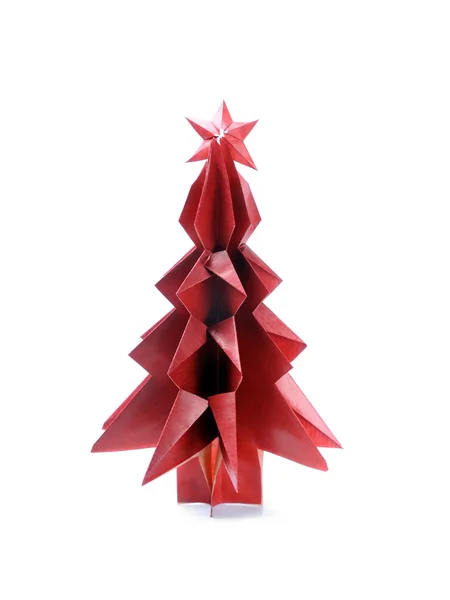 Origami Albero di Natale — Foto Stock